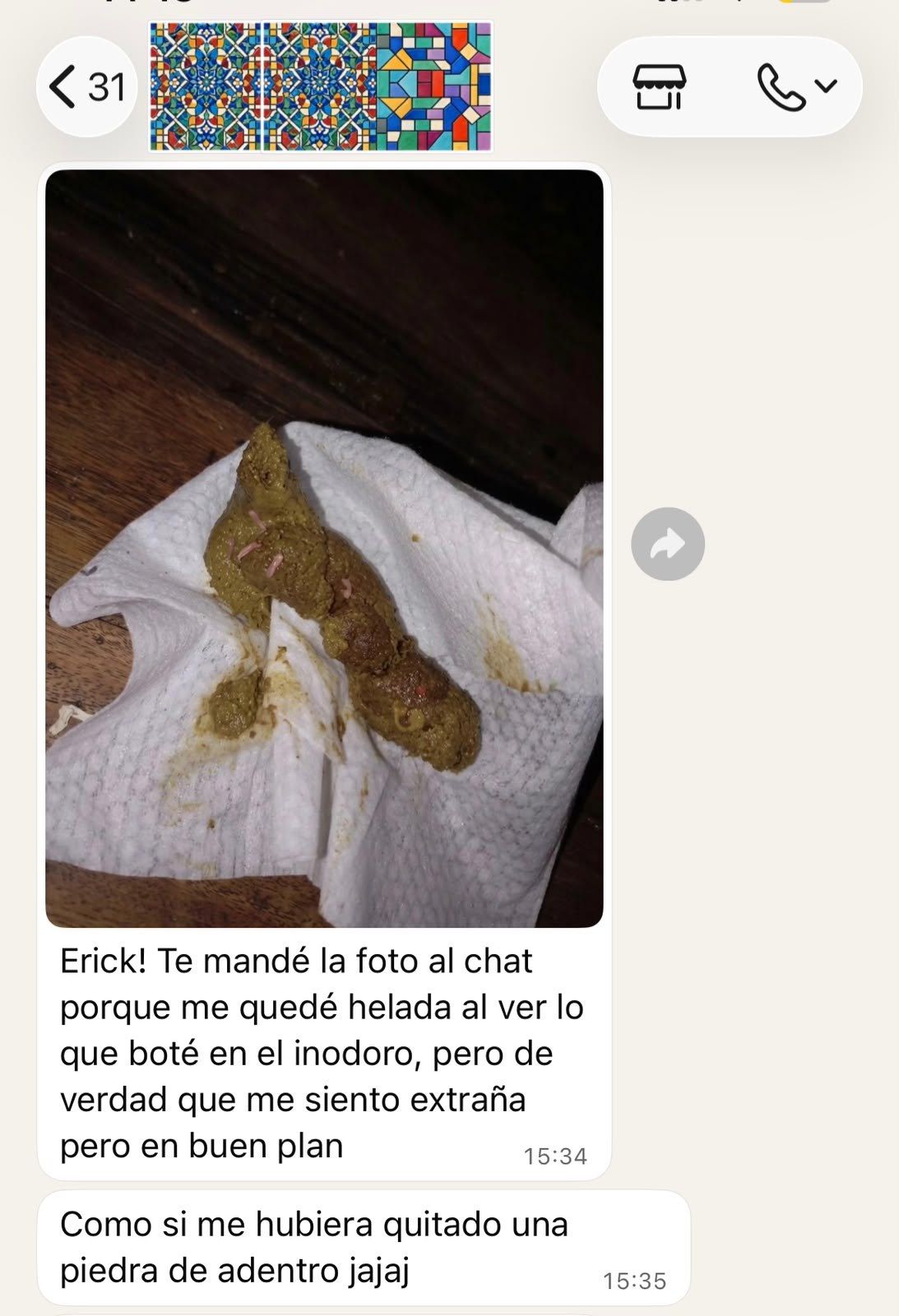 Evidencia real de desparasitación de un alumno